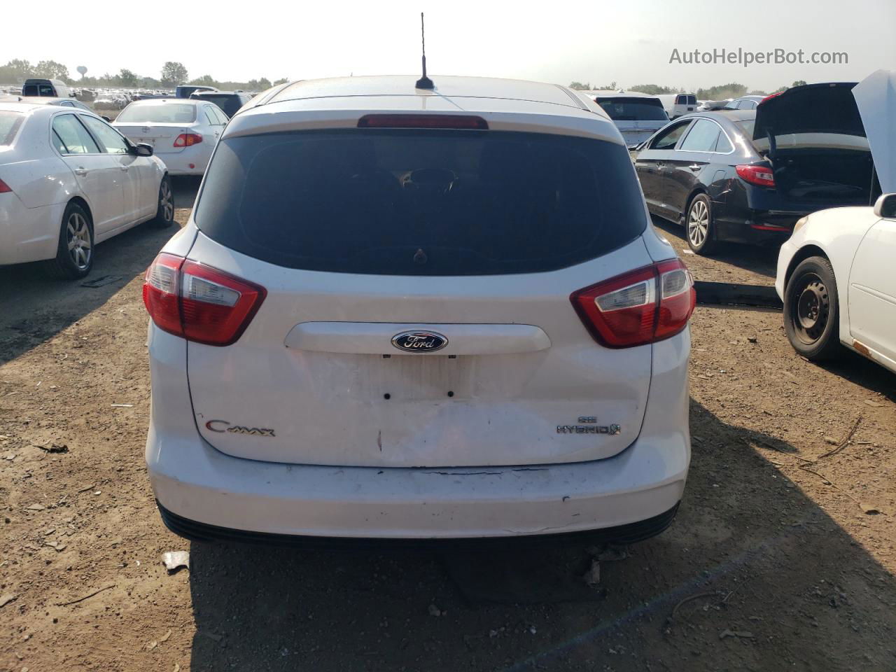 2013 Ford C-max Se White vin: 1FADP5AU1DL504482