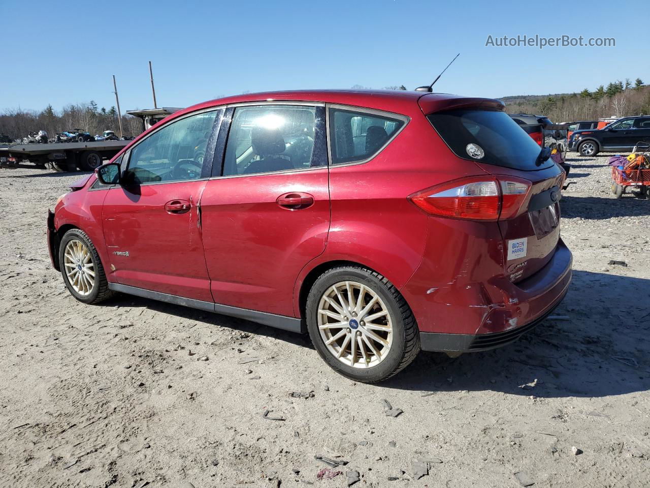 2013 Ford C-max Se Red vin: 1FADP5AU1DL519273