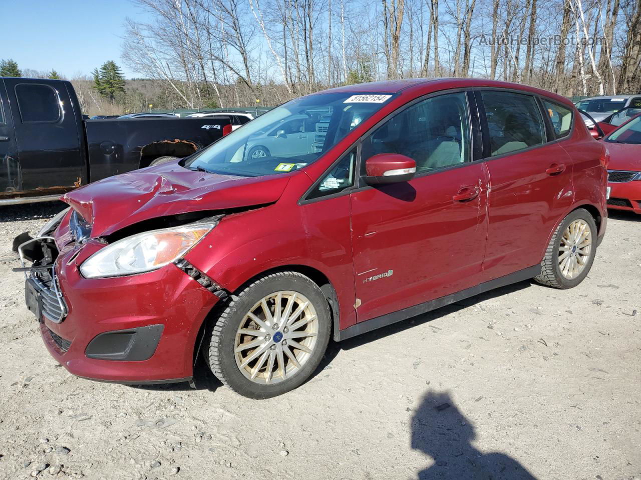 2013 Ford C-max Se Red vin: 1FADP5AU1DL519273