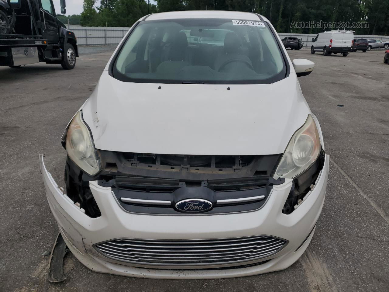 2013 Ford C-max Se White vin: 1FADP5AU1DL520777