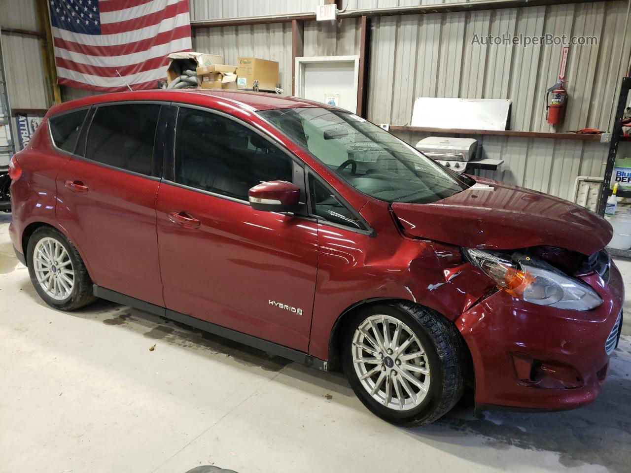 2013 Ford C-max Se Red vin: 1FADP5AU1DL524277