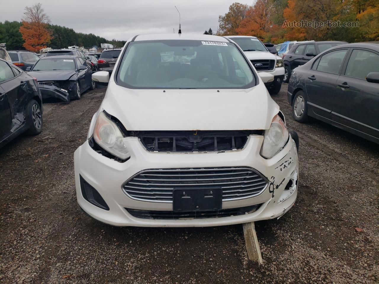 2013 Ford C-max Se Белый vin: 1FADP5AU1DL540138