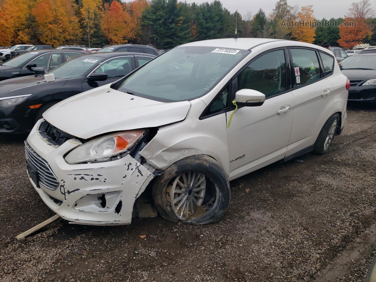 2013 Ford C-max Se Белый vin: 1FADP5AU1DL540138