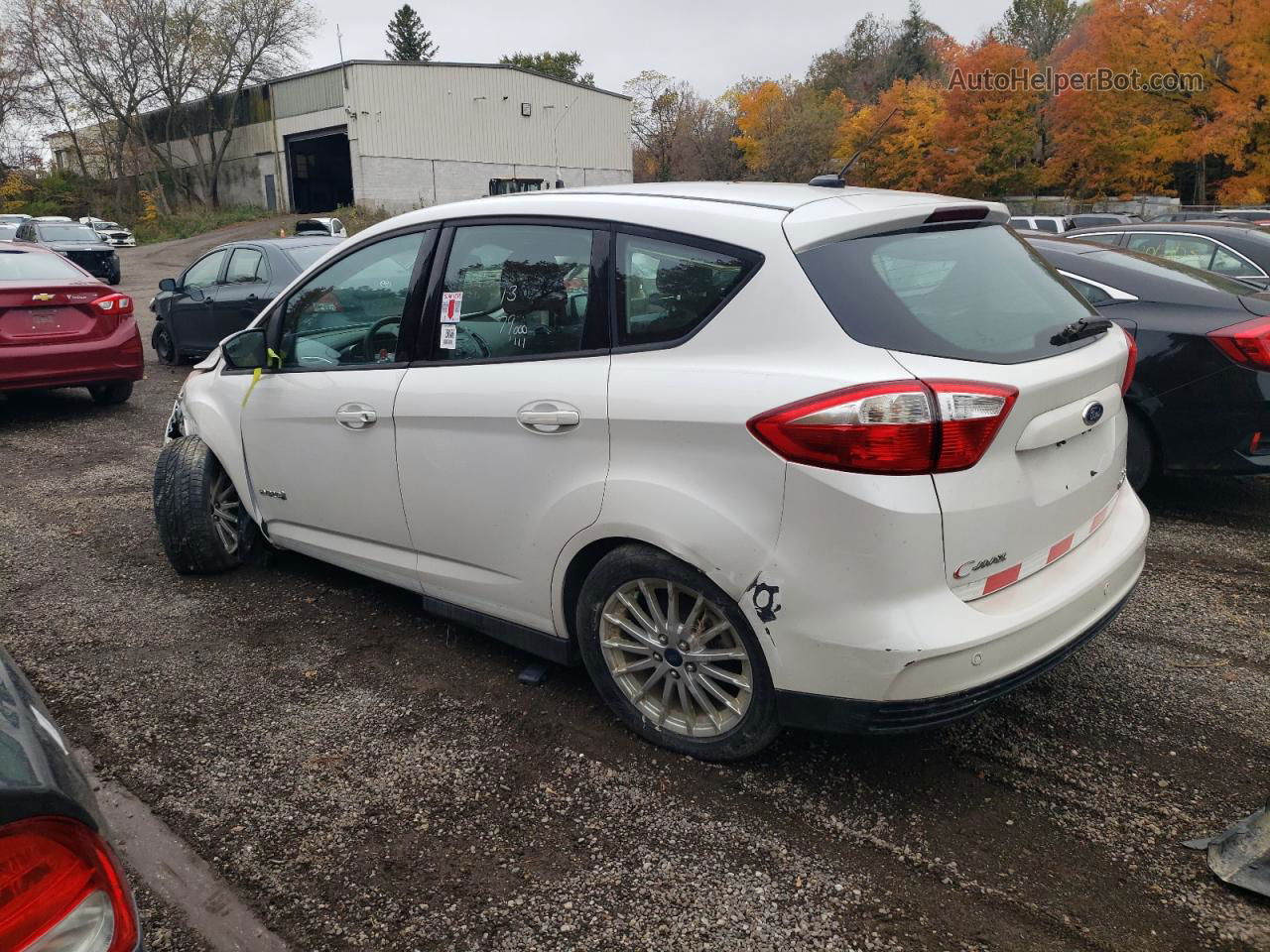 2013 Ford C-max Se White vin: 1FADP5AU1DL540138