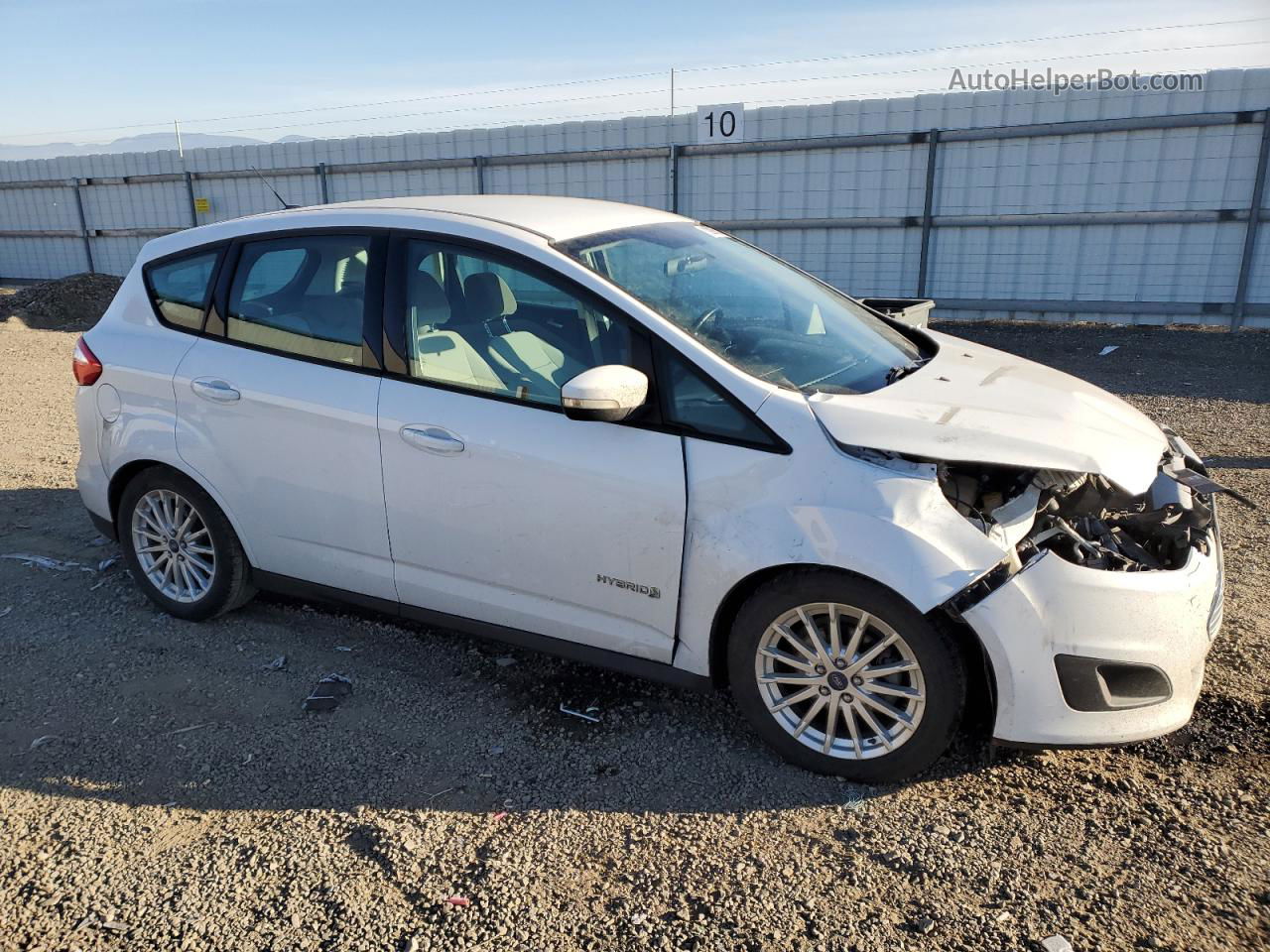 2013 Ford C-max Se White vin: 1FADP5AU1DL548708