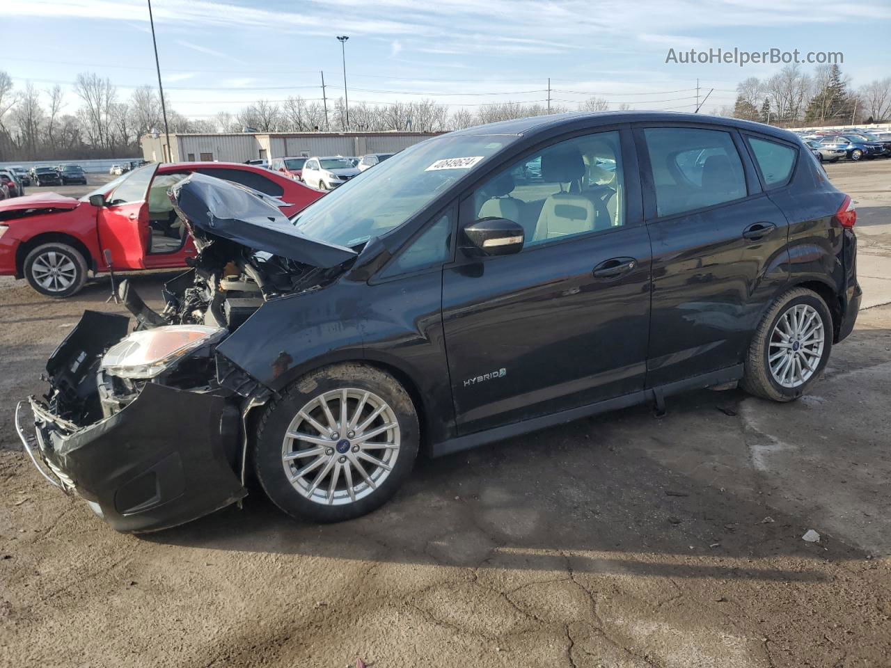 2014 Ford C-max Se Black vin: 1FADP5AU1EL500790