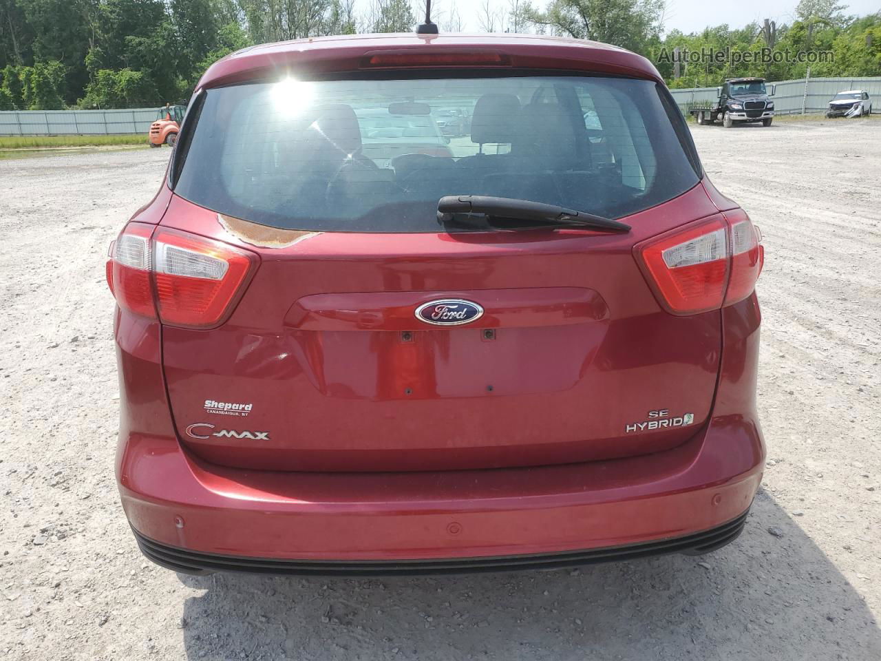 2014 Ford C-max Se Red vin: 1FADP5AU1EL502913