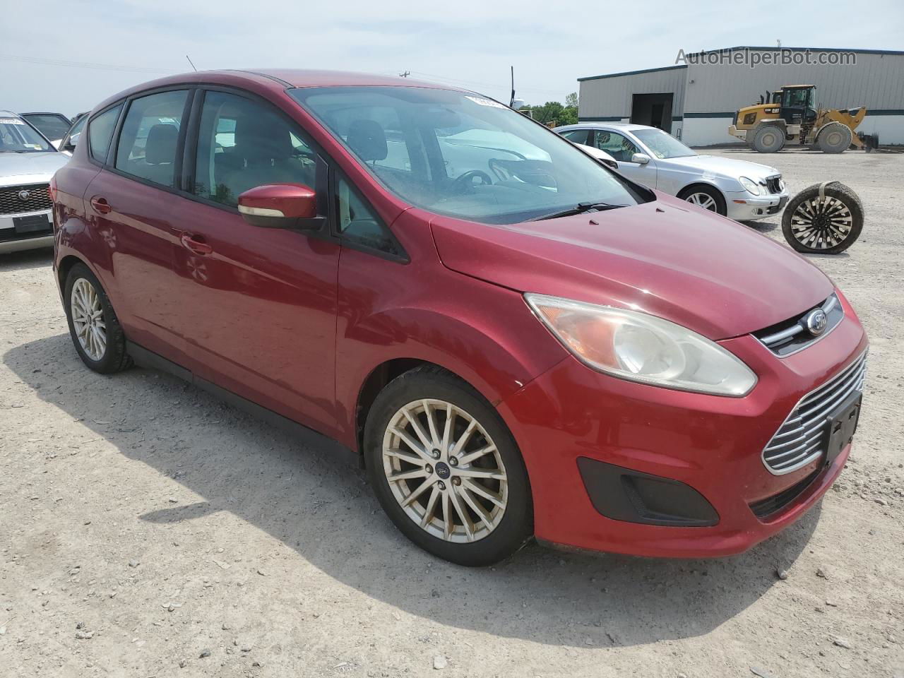 2014 Ford C-max Se Red vin: 1FADP5AU1EL502913