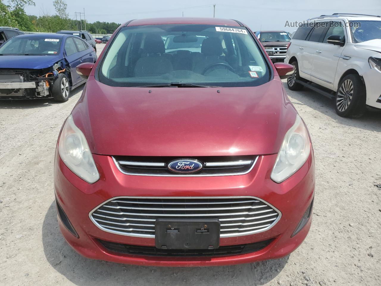 2014 Ford C-max Se Red vin: 1FADP5AU1EL502913