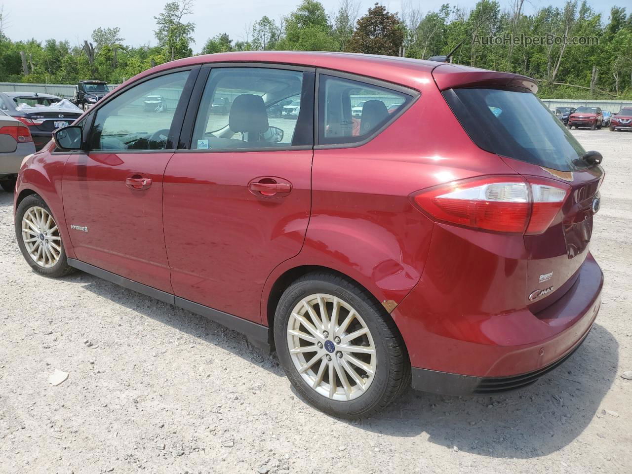 2014 Ford C-max Se Red vin: 1FADP5AU1EL502913