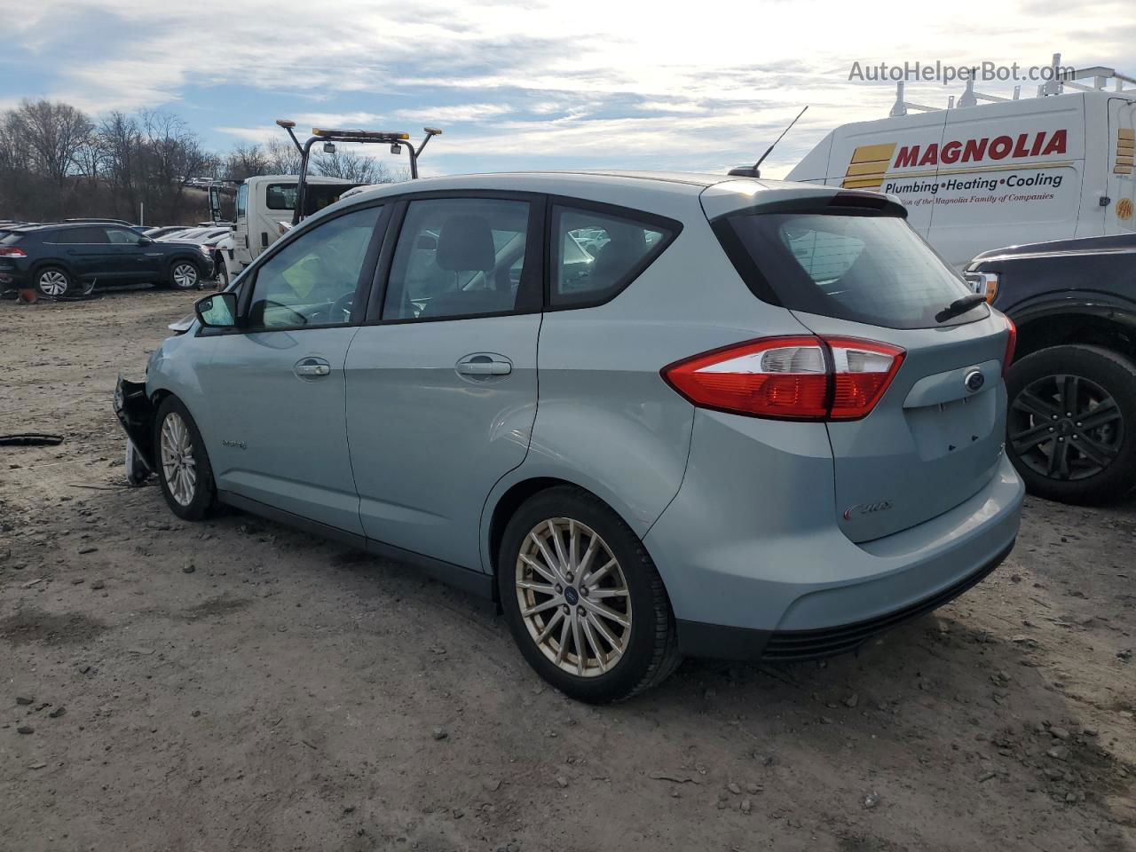 2014 Ford C-max Se Blue vin: 1FADP5AU1EL513989