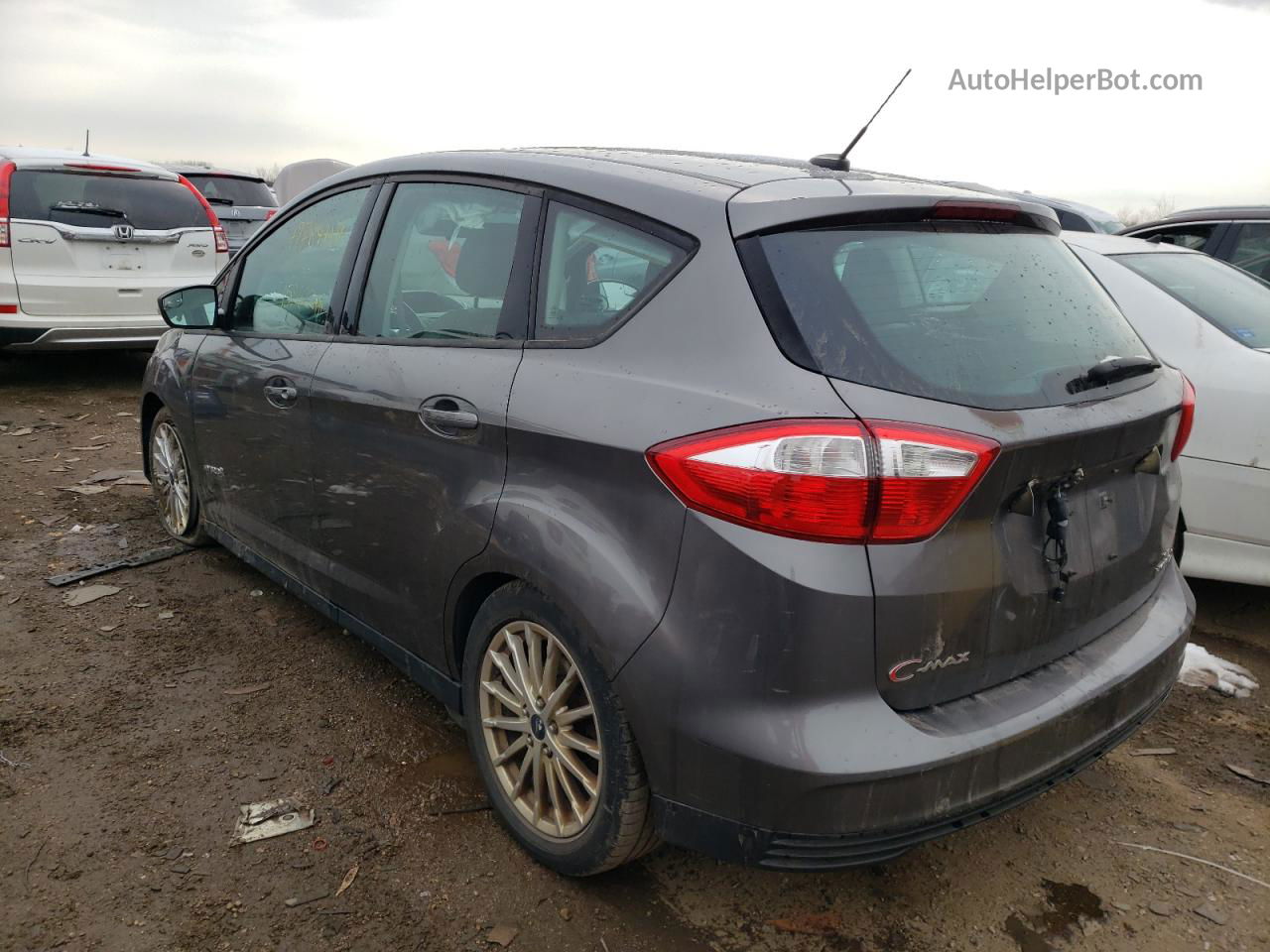 2014 Ford C-max Se Gray vin: 1FADP5AU1EL516536