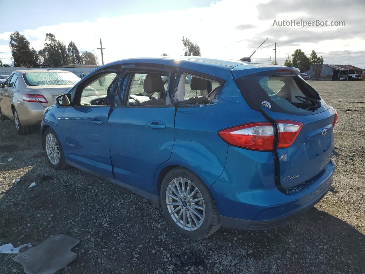 2014 Ford C-max Se Blue vin: 1FADP5AU1EL517962