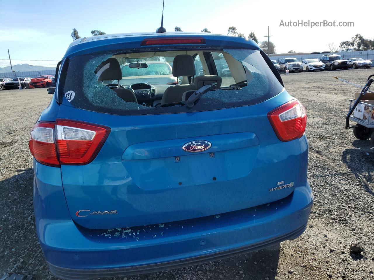 2014 Ford C-max Se Blue vin: 1FADP5AU1EL517962