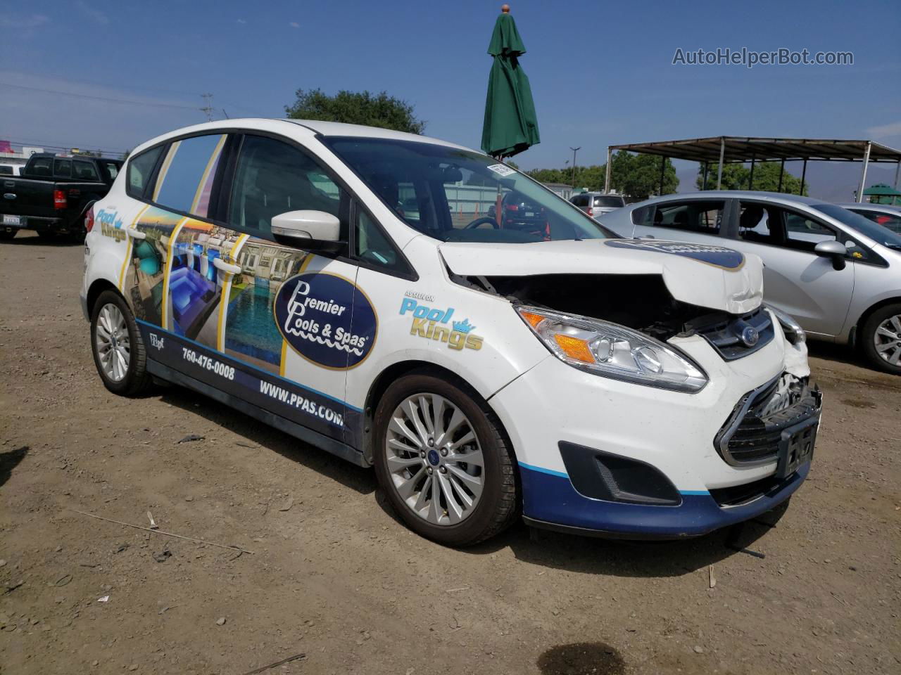 2017 Ford C-max Se Белый vin: 1FADP5AU1HL112589