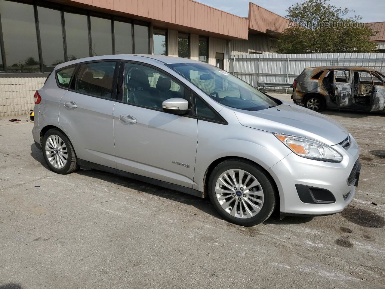 2017 Ford C-max Se Silver vin: 1FADP5AU1HL117887