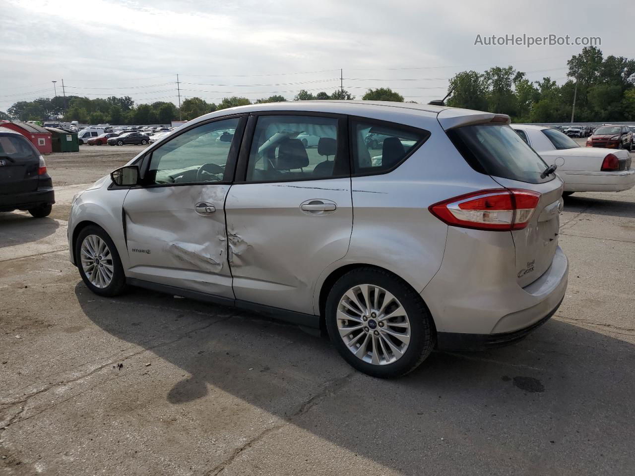 2017 Ford C-max Se Silver vin: 1FADP5AU1HL117887