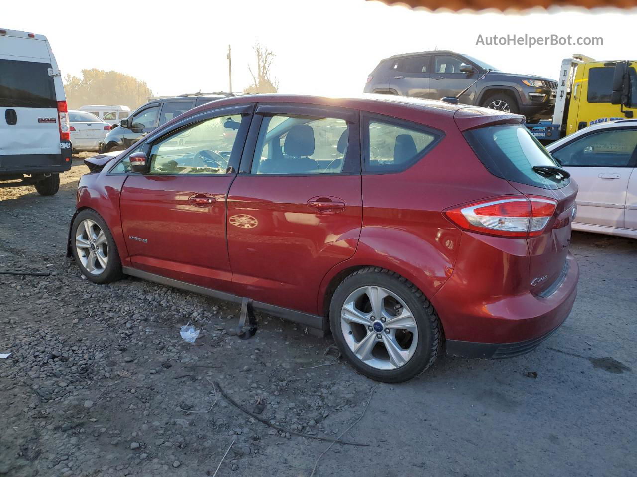 2017 Ford C-max Se Red vin: 1FADP5AU1HL118344