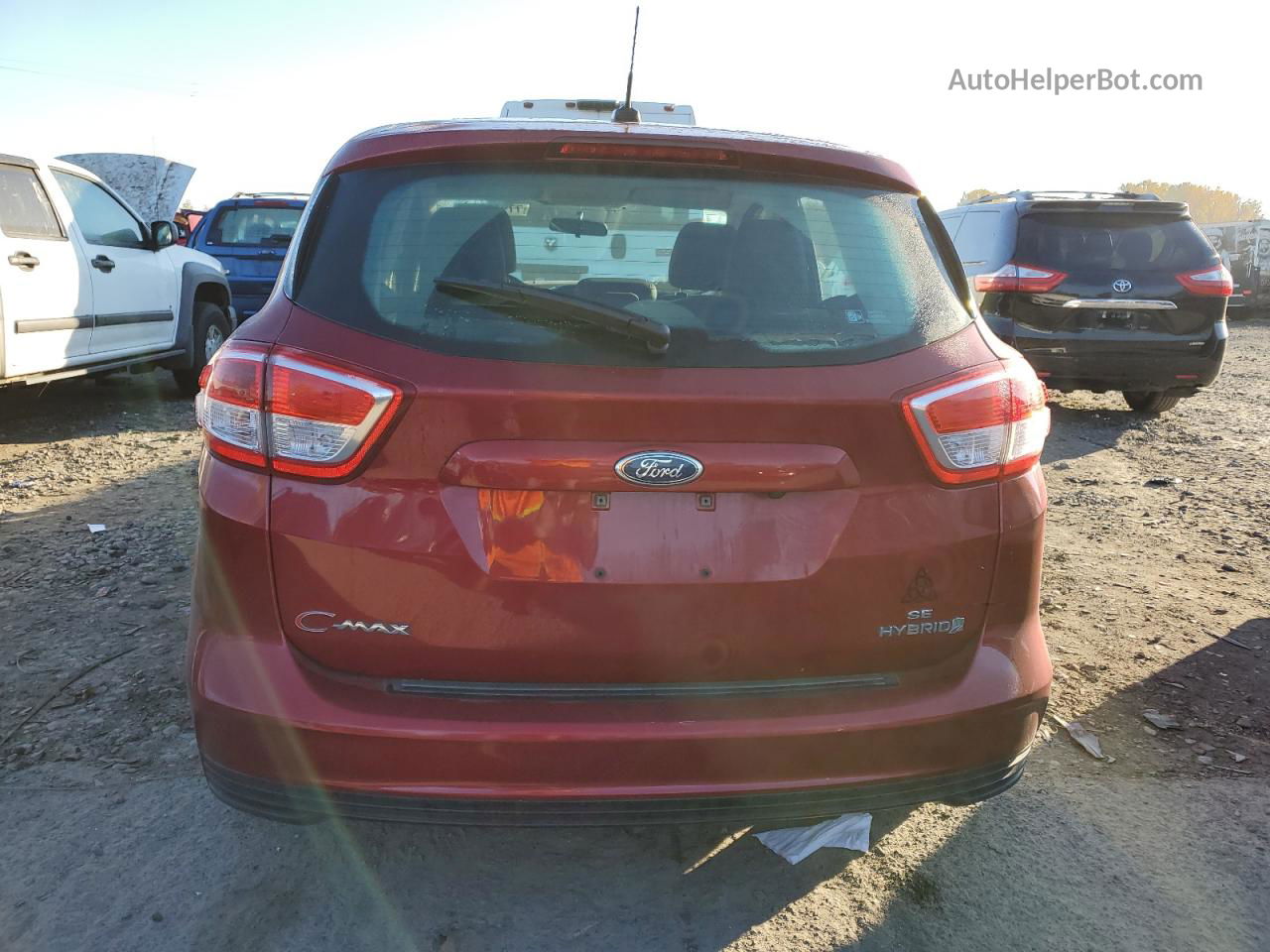 2017 Ford C-max Se Red vin: 1FADP5AU1HL118344