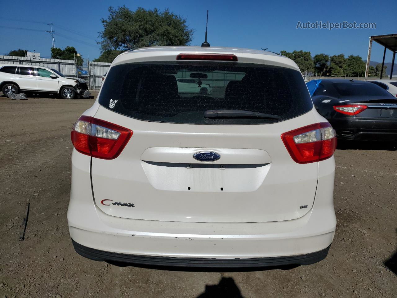 2013 Ford C-max Se White vin: 1FADP5AU2DL501137