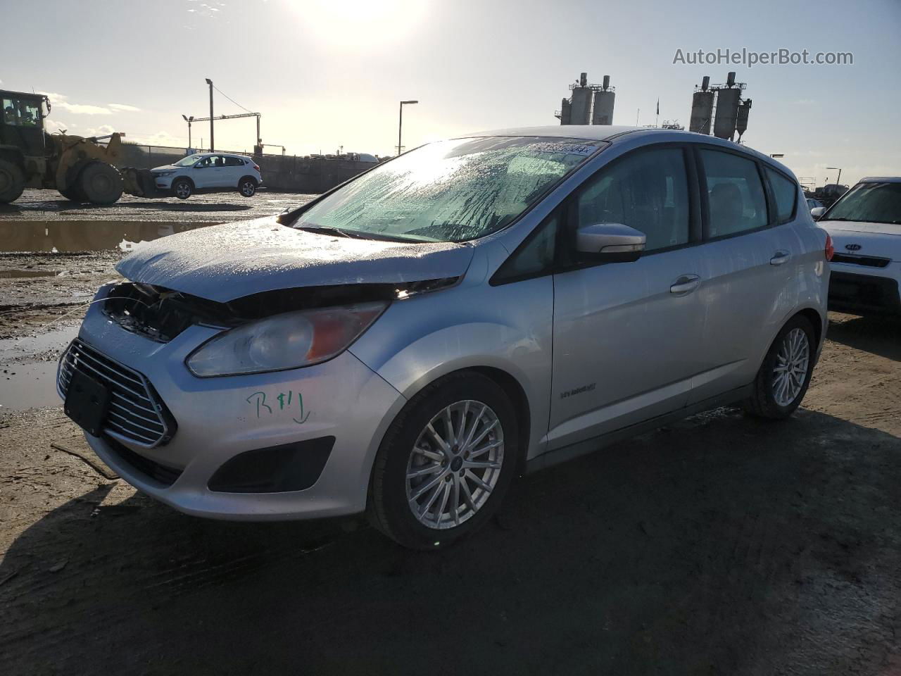 2013 Ford C-max Se Silver vin: 1FADP5AU2DL502112