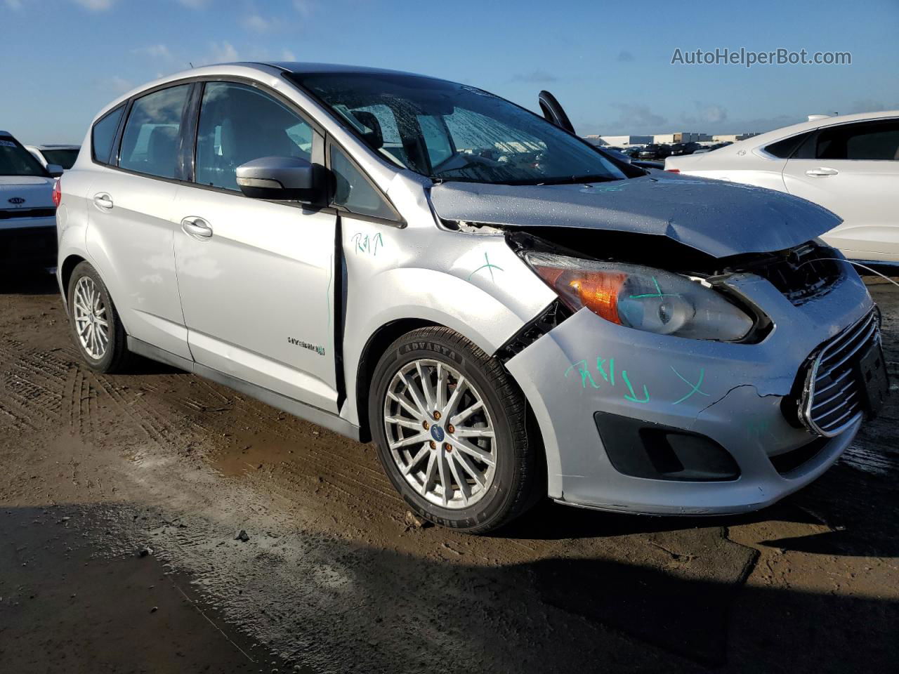 2013 Ford C-max Se Silver vin: 1FADP5AU2DL502112