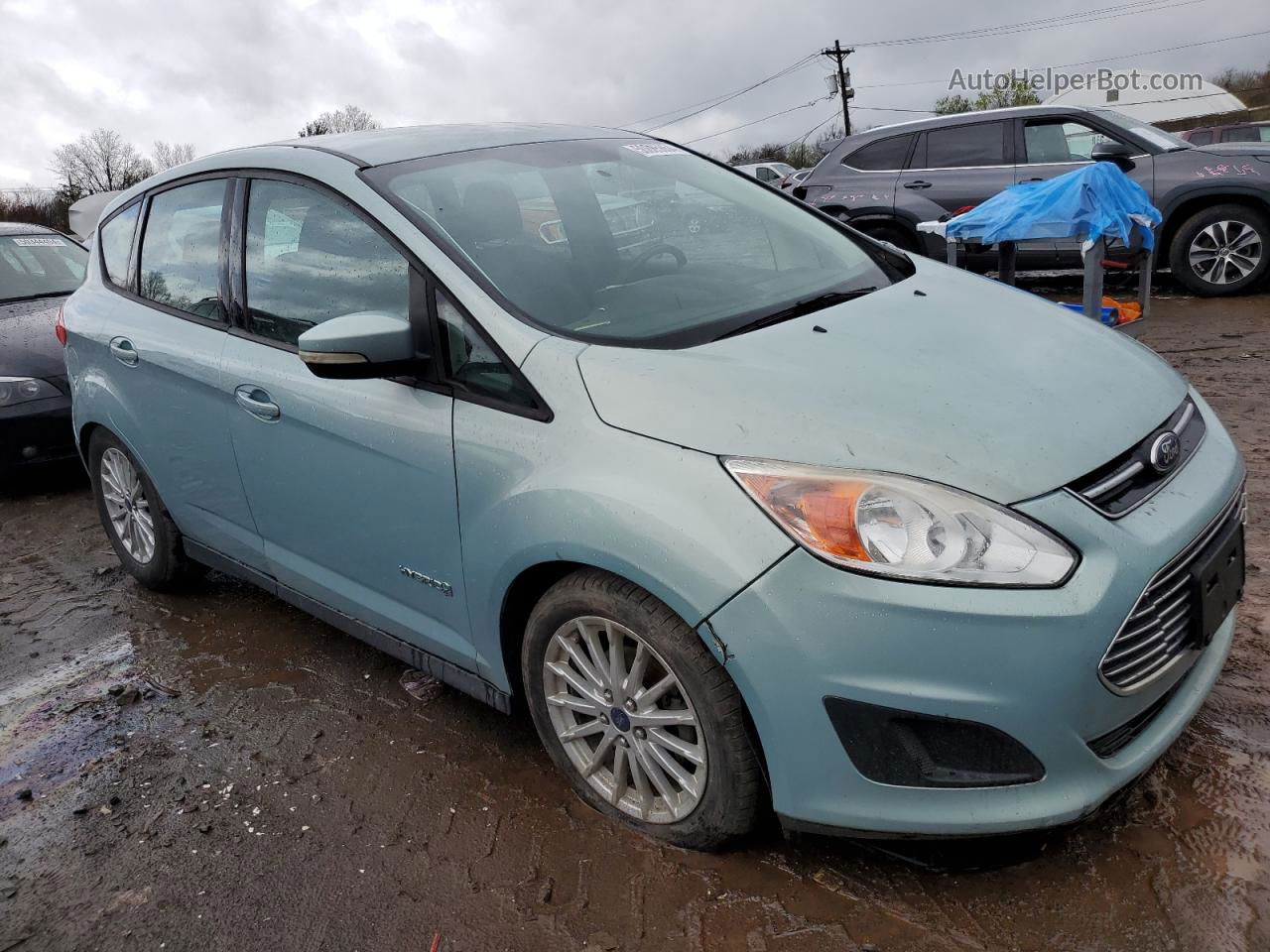 2013 Ford C-max Se Blue vin: 1FADP5AU2DL512509