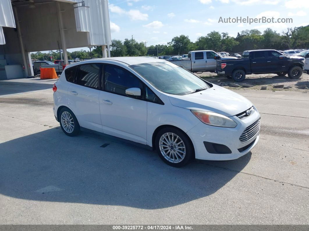 2013 Ford C-max Hybrid Se White vin: 1FADP5AU2DL540407