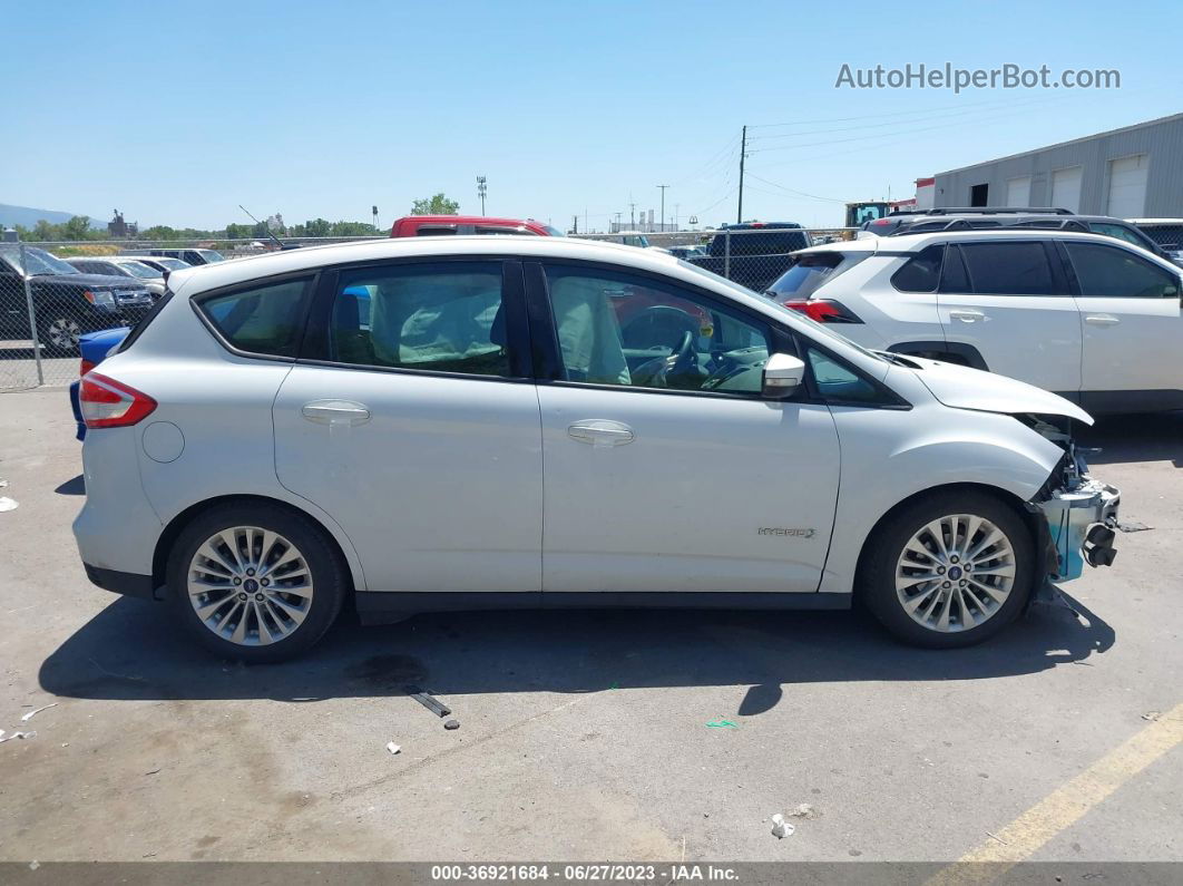 2017 Ford C-max Hybrid Se White vin: 1FADP5AU2HL103786