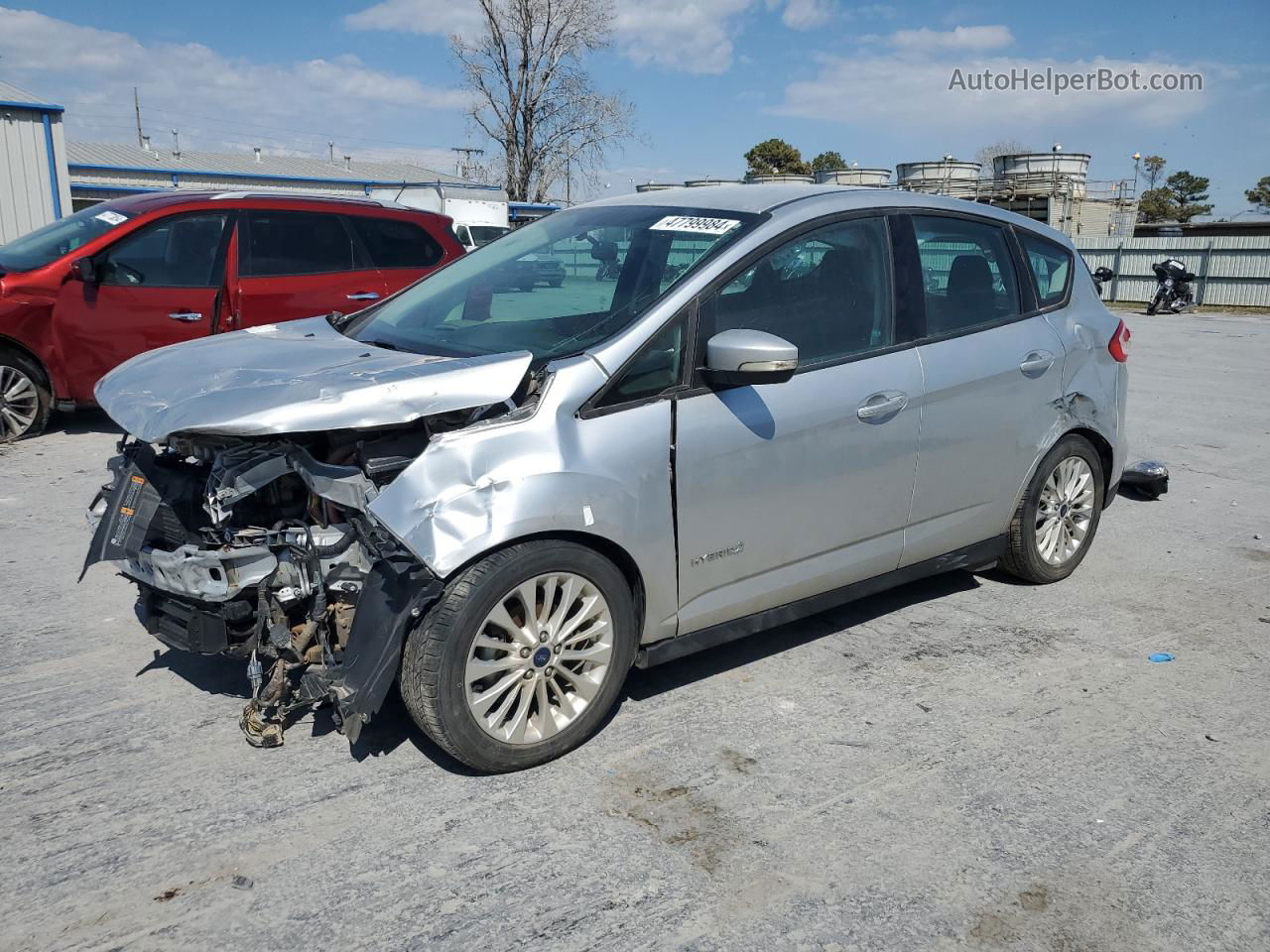 2017 Ford C-max Se Silver vin: 1FADP5AU2HL115615