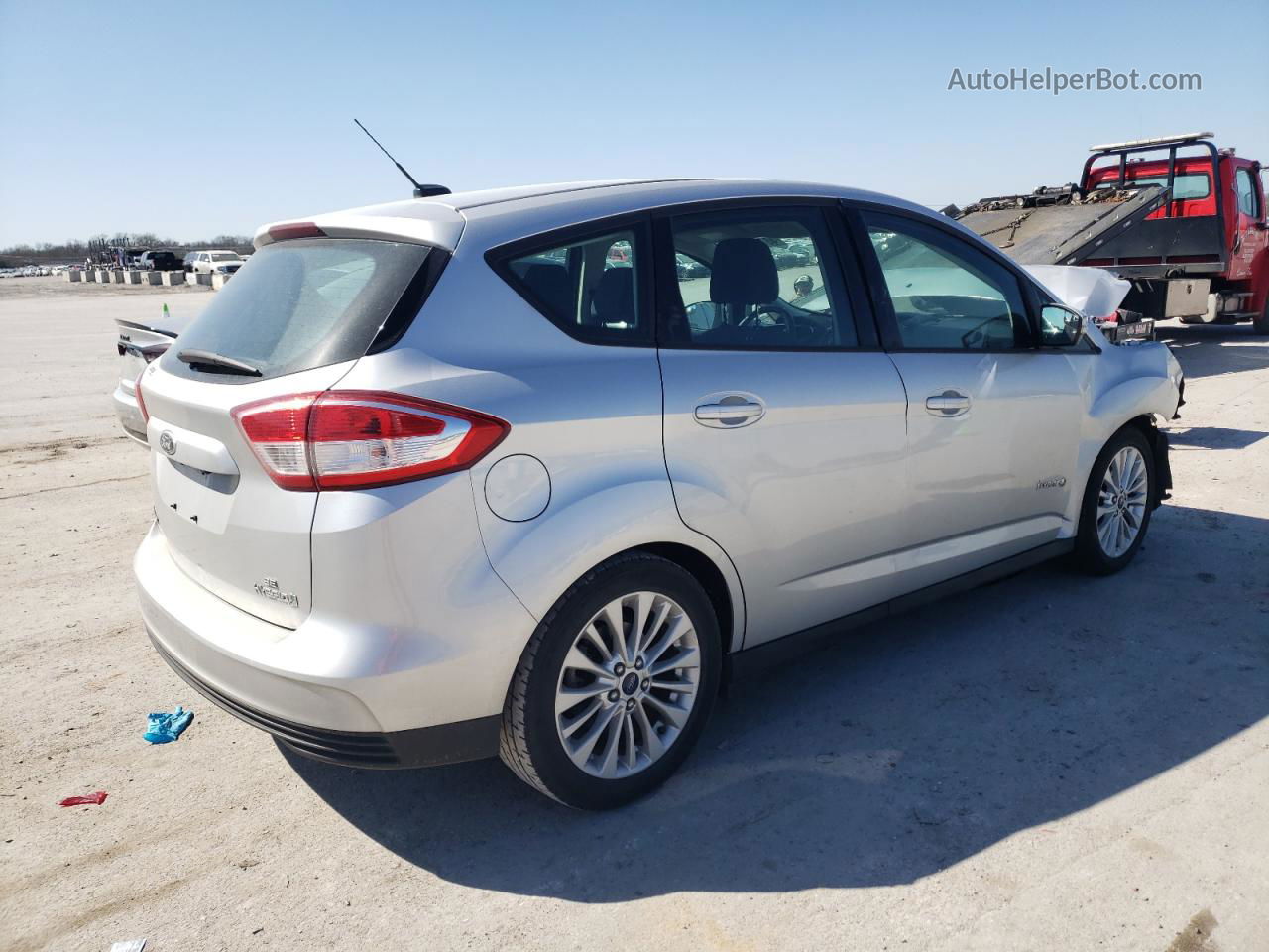 2017 Ford C-max Se Silver vin: 1FADP5AU2HL117686