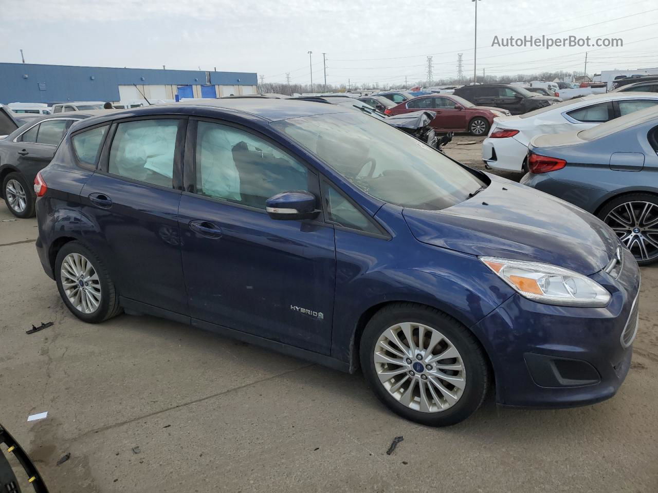 2017 Ford C-max Se Blue vin: 1FADP5AU2HL117901