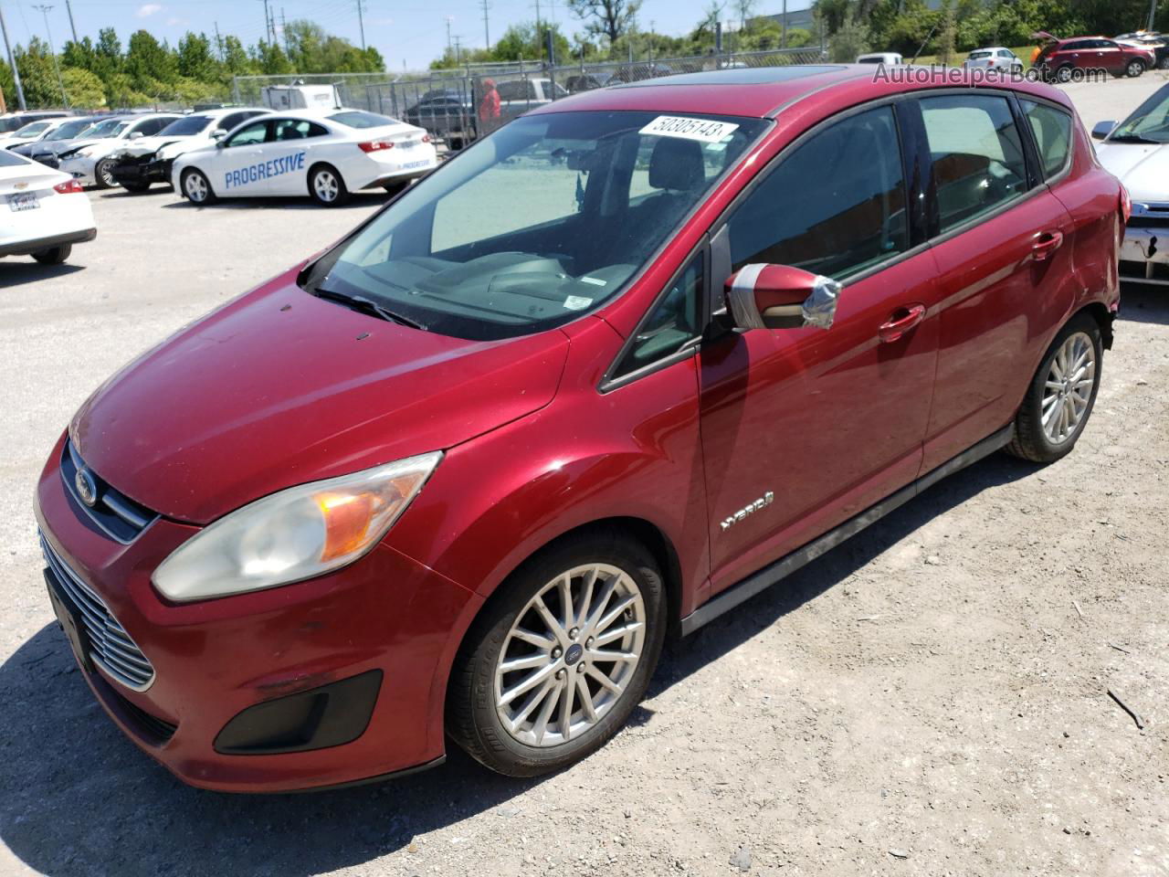 2013 Ford C-max Se Red vin: 1FADP5AU3DL504418