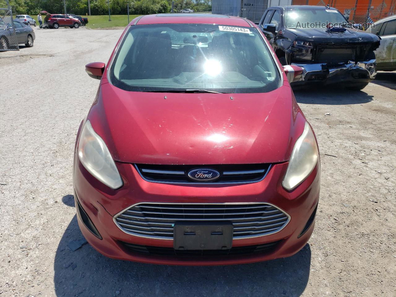 2013 Ford C-max Se Red vin: 1FADP5AU3DL504418