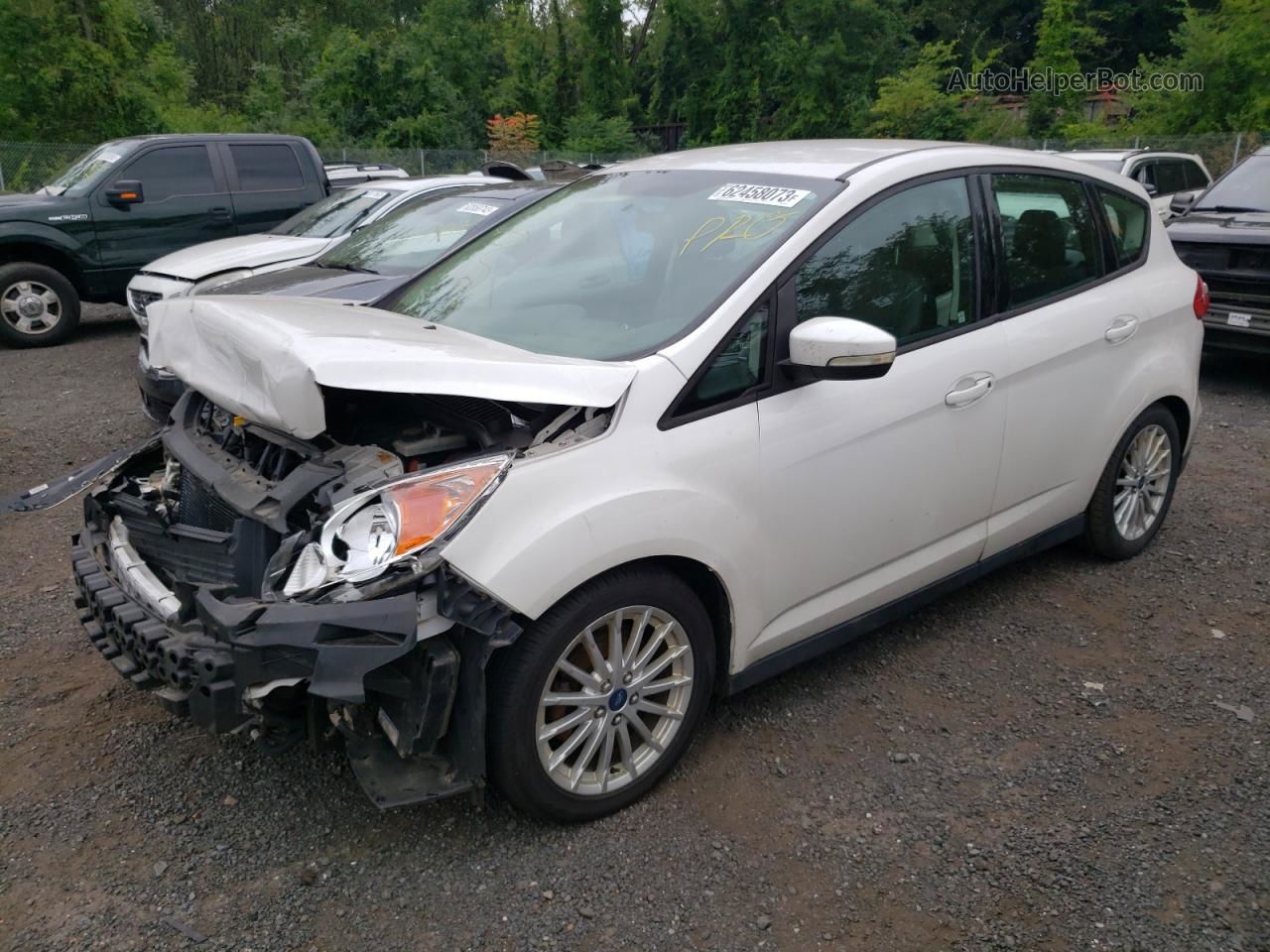 2013 Ford C-max Se White vin: 1FADP5AU3DL505102