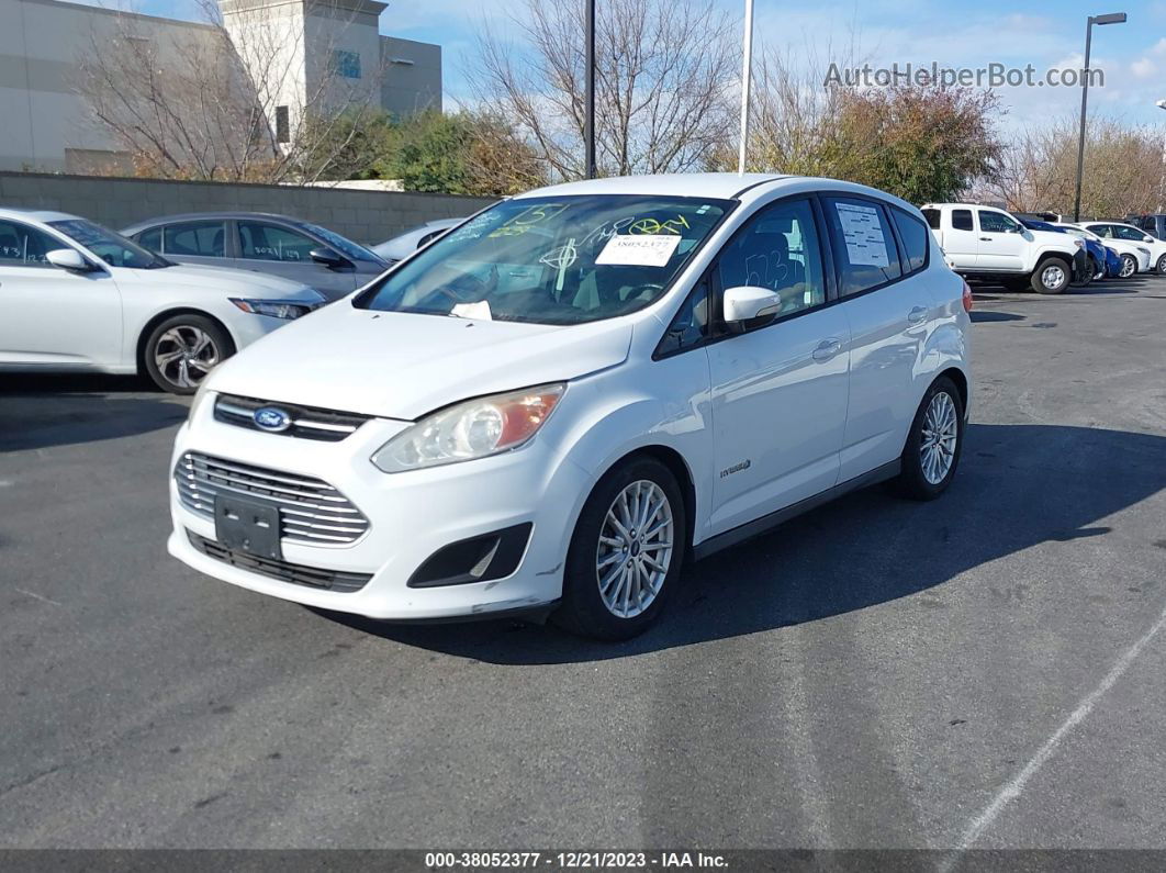 2013 Ford C-max Hybrid Se White vin: 1FADP5AU3DL505570