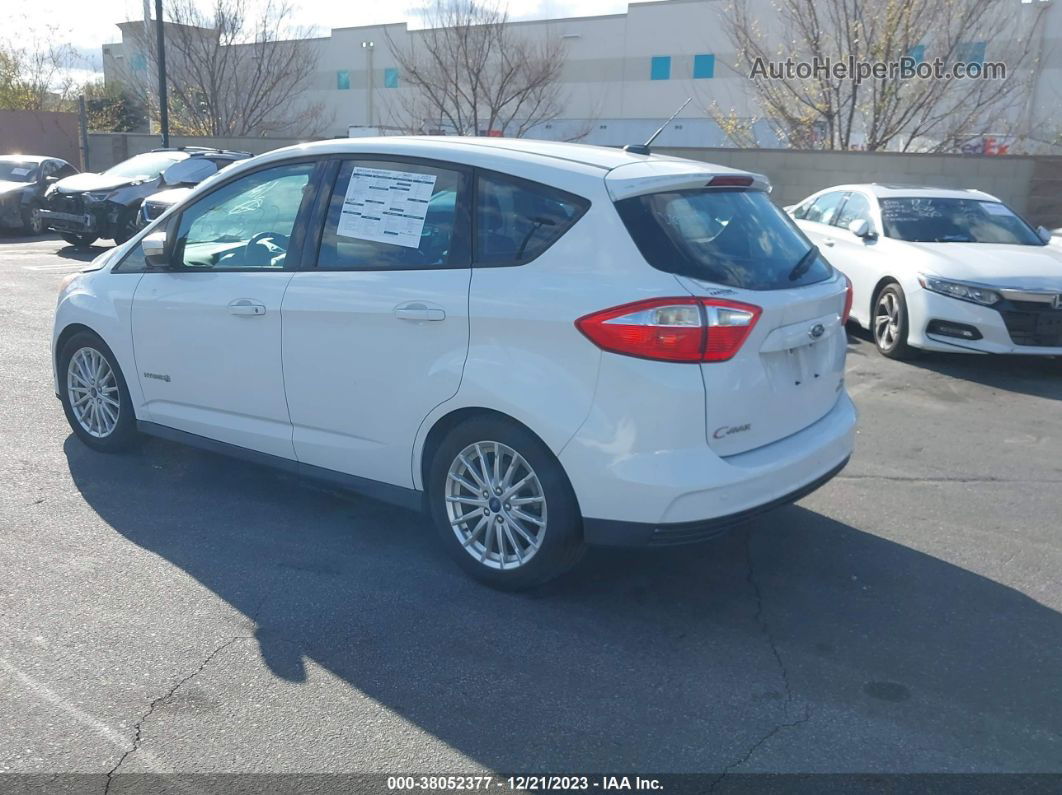 2013 Ford C-max Hybrid Se White vin: 1FADP5AU3DL505570