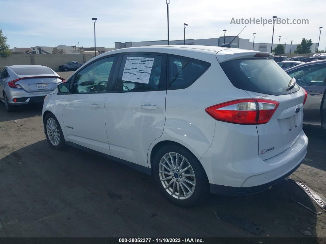 2013 Ford C-max Hybrid Se White vin: 1FADP5AU3DL505570