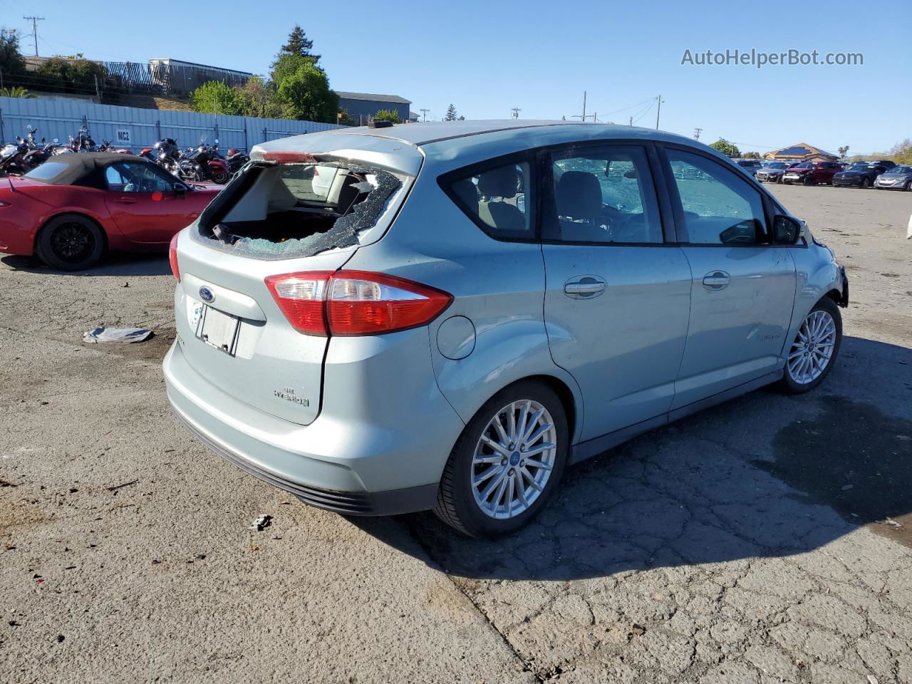 2013 Ford C-max Se Green vin: 1FADP5AU3DL521574