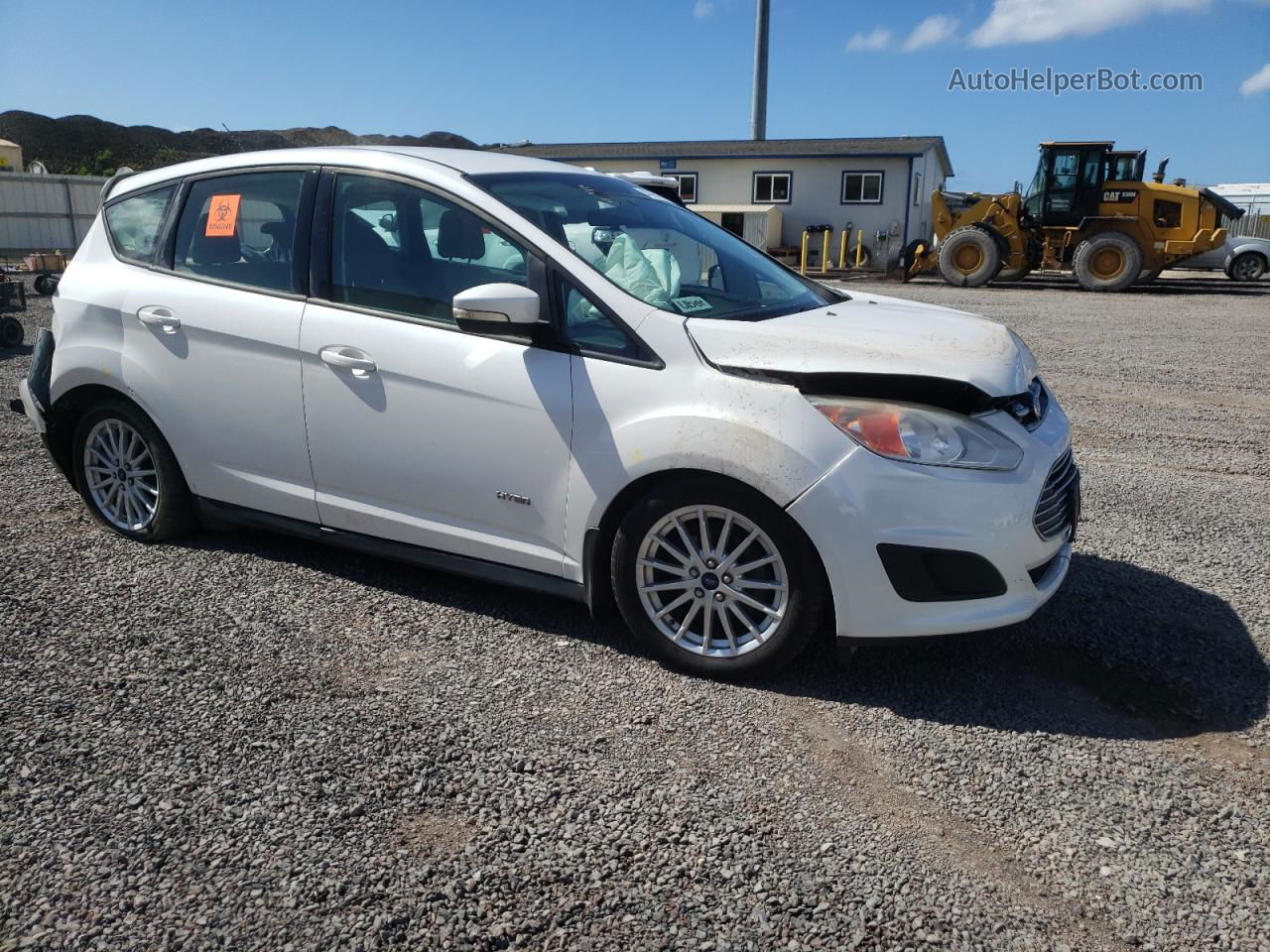 2014 Ford C-max Se White vin: 1FADP5AU3EL513380