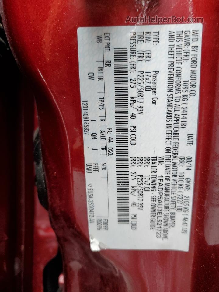2014 Ford C-max Se Красный vin: 1FADP5AU3EL521723