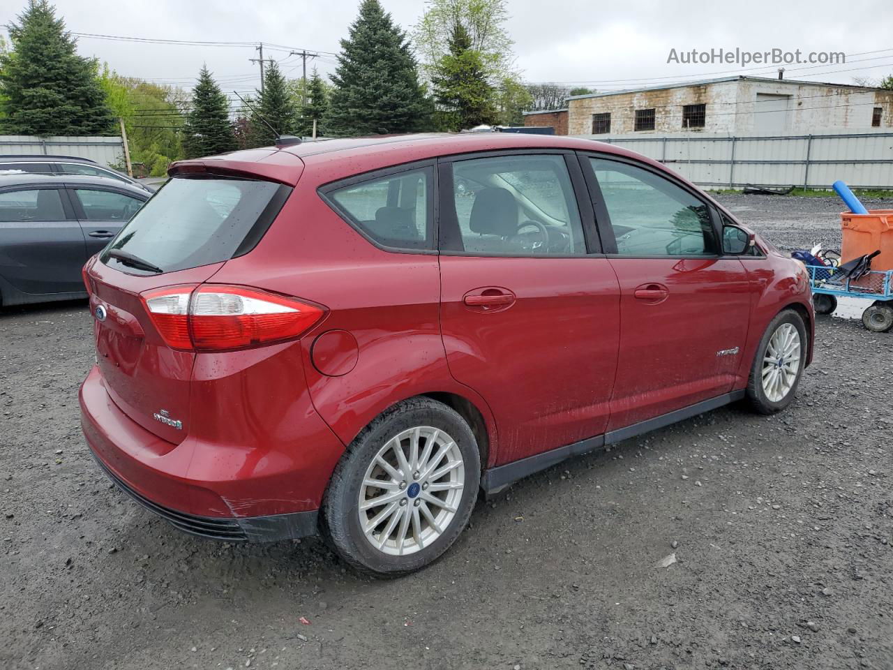 2014 Ford C-max Se Red vin: 1FADP5AU3EL521723