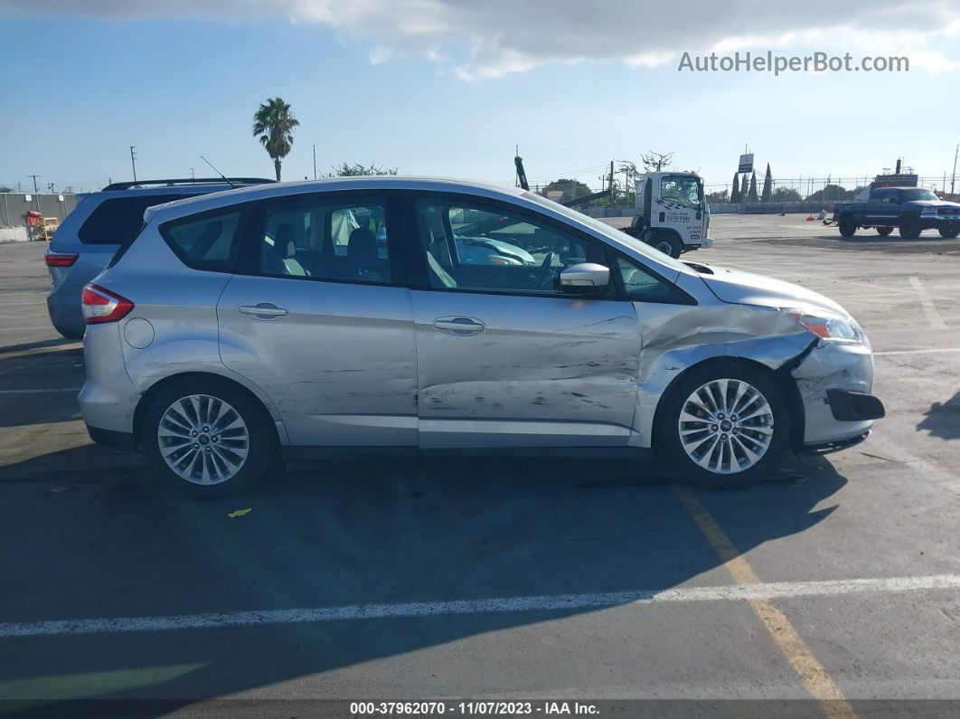 2017 Ford C-max Hybrid Se Silver vin: 1FADP5AU3HL102145