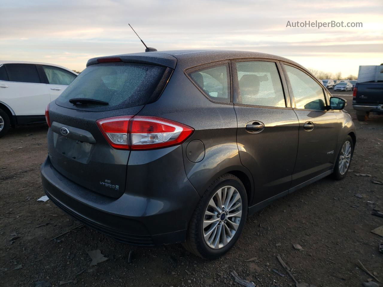 2017 Ford C-max Se Gray vin: 1FADP5AU3HL102517