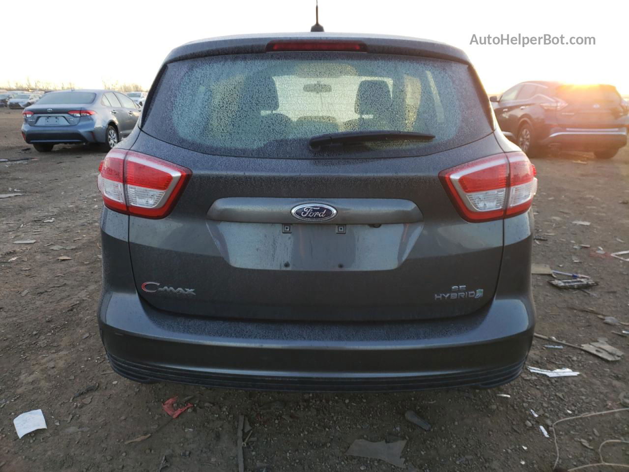 2017 Ford C-max Se Gray vin: 1FADP5AU3HL102517