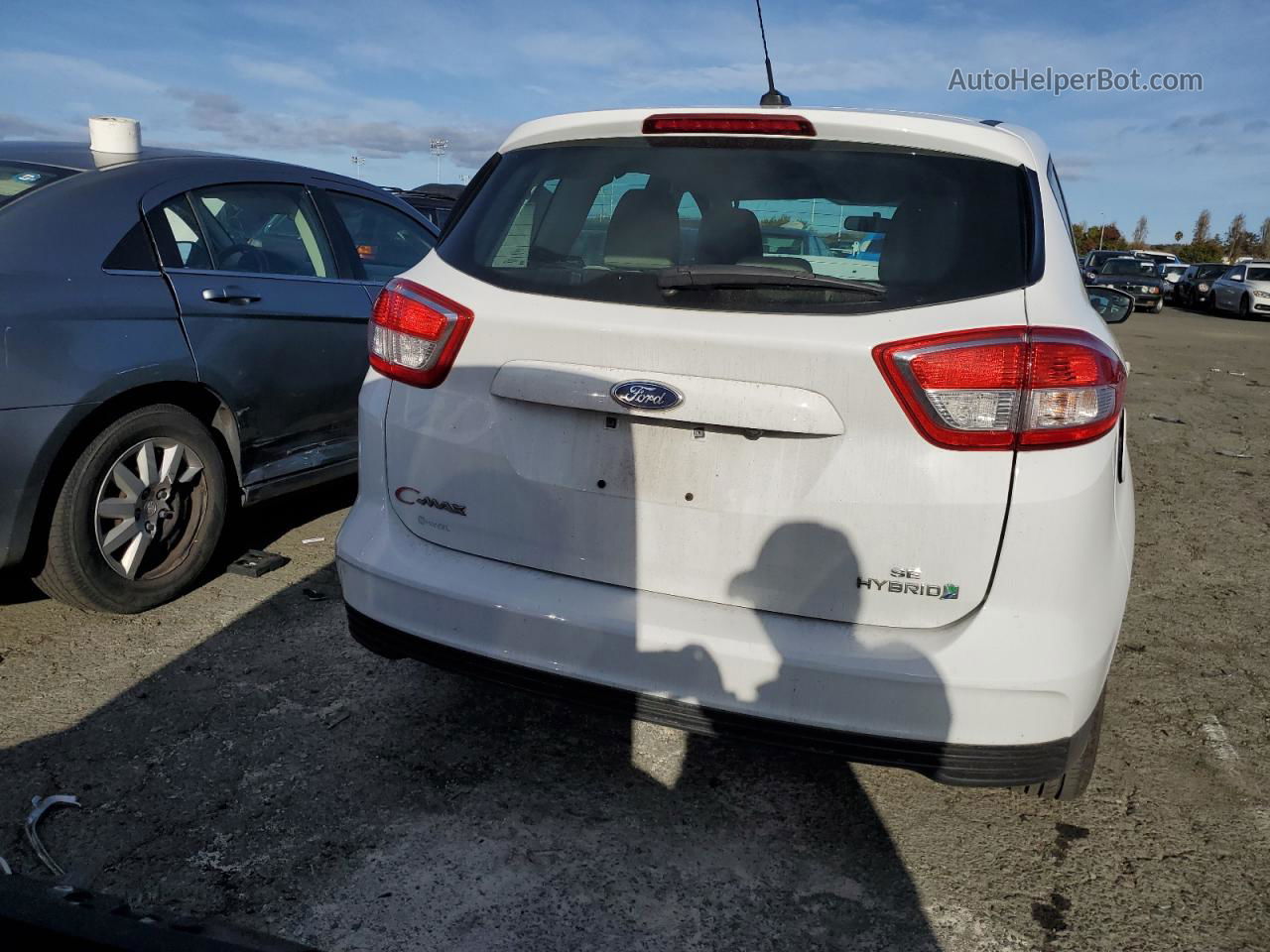 2017 Ford C-max Se White vin: 1FADP5AU3HL111606