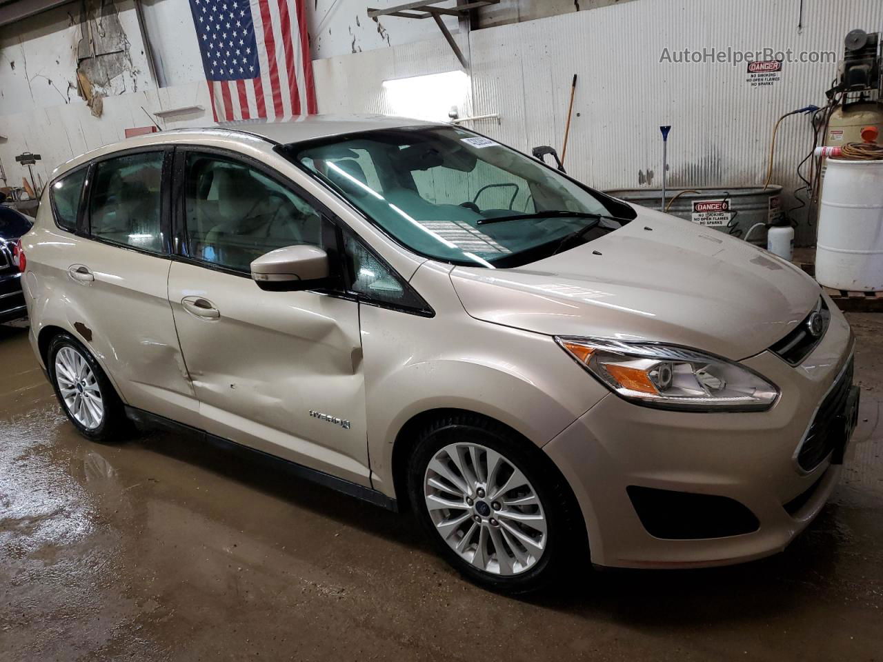 2017 Ford C-max Se Cream vin: 1FADP5AU3HL112304