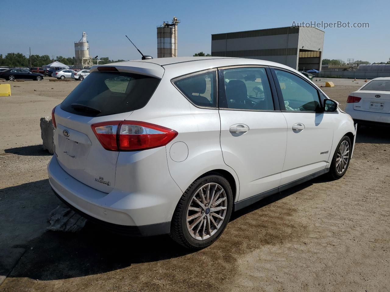 2013 Ford C-max Se White vin: 1FADP5AU4DL515749