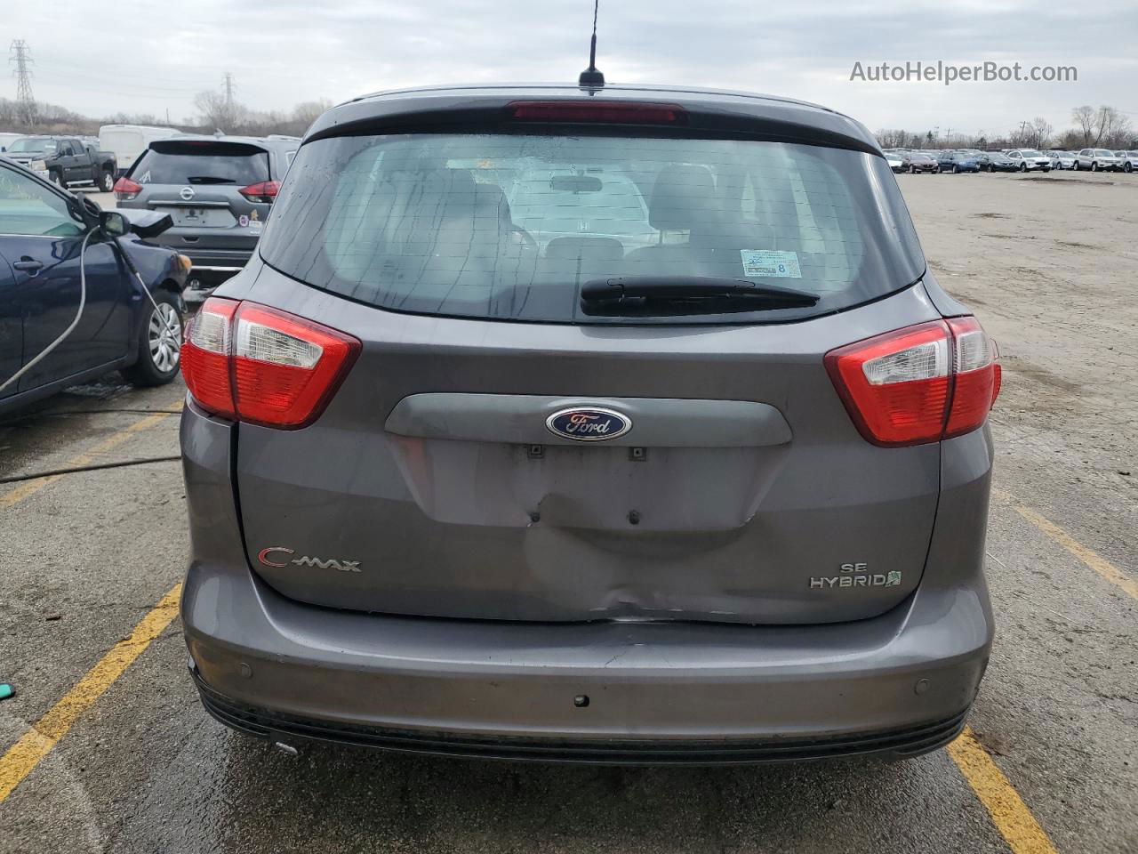 2013 Ford C-max Se Gray vin: 1FADP5AU4DL519736