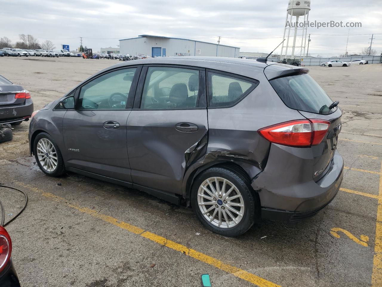 2013 Ford C-max Se Gray vin: 1FADP5AU4DL519736